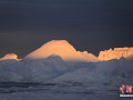 南极日落美景