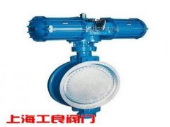 D671-16C气动对夹式硬密封蝶阀-- 上海工良阀门厂