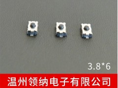 3.8*6贴片常闭式防尘微型轻触开关 防银迁移轻触开关-- 温州领纳电子有限公司