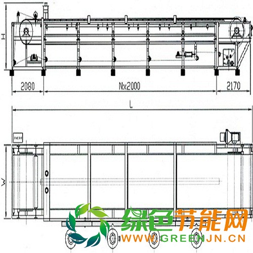 DU型橡胶带式真空过滤机-图纸