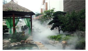 温泉做人造雾喷雾设备效果-- 深圳通宝环境技术有限公司