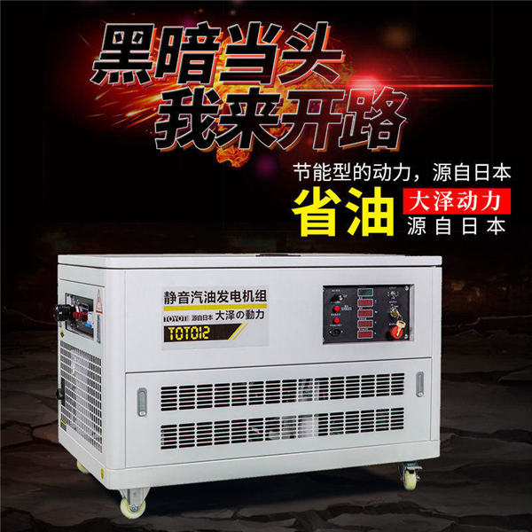 电启动12kw静音汽油发电机大泽动力-- 上海豹罗实业有限公司