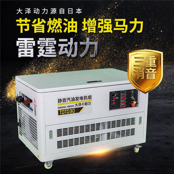TOTO30静音无刷汽油发电机三相移动式-- 上海豹罗实业有限公司