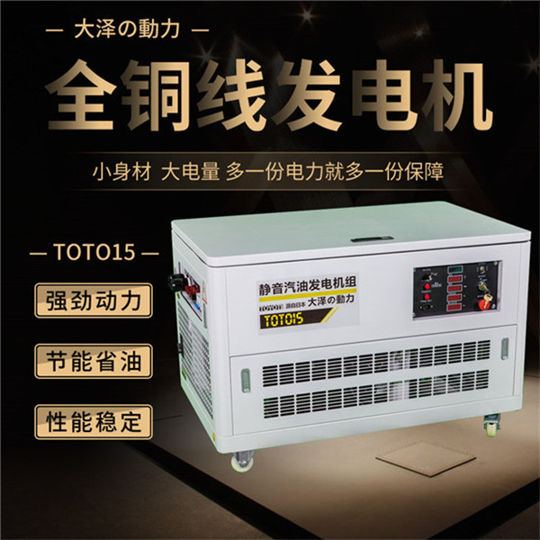 电启动15kw静音汽油发电机组TOTO15​-- 上海豹罗实业有限公司