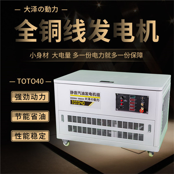 四缸静音40kw无刷汽油发电机组-- 上海豹罗实业有限公司