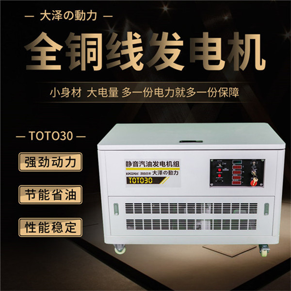 大泽静音10千瓦汽油发电机TOTO10-- 上海豹罗实业有限公司