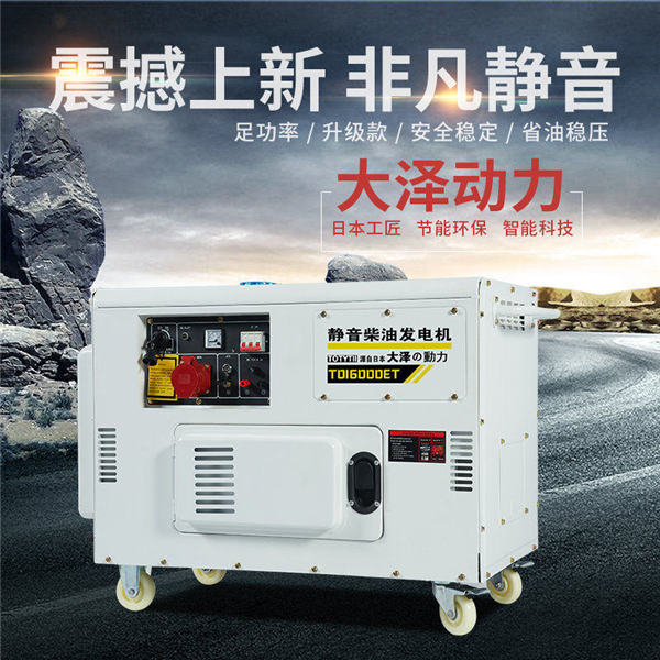 风冷静音10kw小型柴油发电机组大泽动力-- 上海豹罗实业有限公司